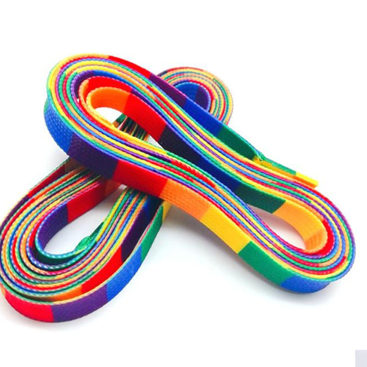 custom colourful shoelace Brand Custom Printed Shoelace Fashion Hoodies Shoe Customized Logo Style Flat shoelace Color Design