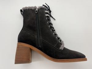 Quality Women's waterproof non-slip lace-up winter dress boots，soft cow suede leather with High quality plush lining wholesale