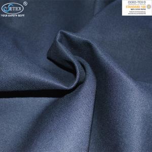 Quality Navy Blue Cotton Nylon FR Water Oil Repellent Fabric / CN FR Cloth wholesale