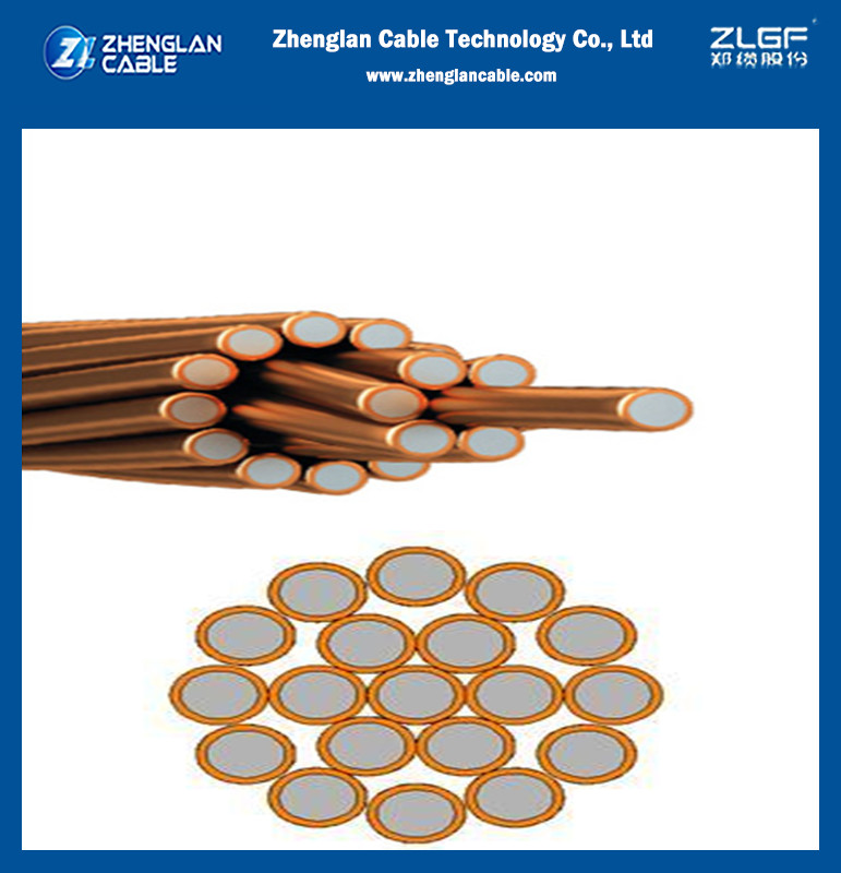 Bright Copper Clad Steel Strand Wire CCS Conductor For Earthing/Grounding System