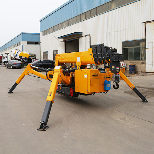3 Ton Heavy Mobile Spider Crawler Cranes ZHONGMEI Telescopic Construction Electric Spider Crane