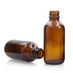 Dropper 60ml Boston Glass Bottles Amber Body For Massage Oil