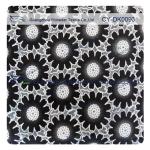 Fashion Different Color Big Floral Cotton Polyester Lace Fabric , Burn Out Lace