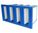 High Efficiency W V-Shaped Fiberglass Air Purifier Hepa Compact air Filter