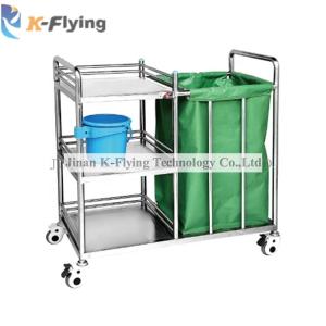 Quality 3 Layers Medical Push Cart , Rescue Metal Medical Trolley wholesale