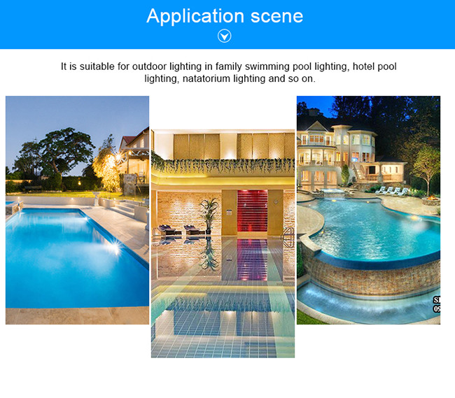 630LM LED Underwater Swimming Pool Lights 18W Synchronous Control