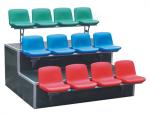 Blow Molded Hollow Football Stadium Bleacher Seats / HDPE Plastic Bleachers