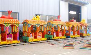 Quality elephant mini track train electric outdoor amusement park ride elephant train for sale wholesale