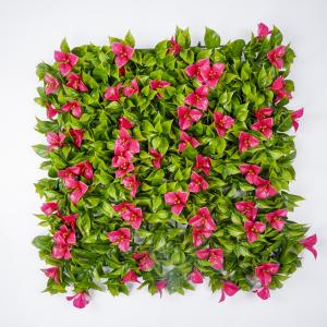Quality Plastic 3D Plant Mixed Artificial Green Walls Panel Grass Hedge For Indoor wholesale