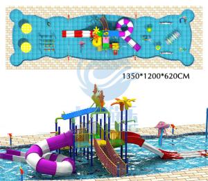 China Hotel Kids Swimming Pool Anti Static With Water Slide ROHS TUV SGS Certified on sale