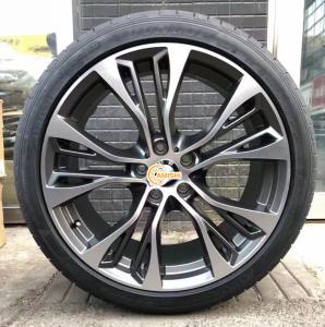 Quality Silver 5x120 21 Inch Alloy Wheels , 74.1 Hole Car Alloy Rims wholesale