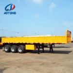 Vehicle Master 60 Ton Drop Side Wall Fence Semi Trailer with Dual Line Braking