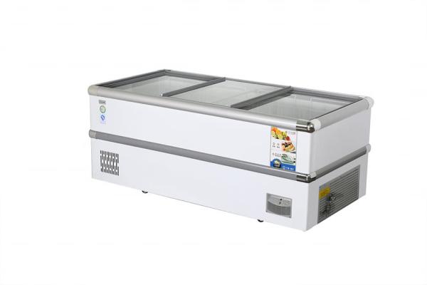 Stainless steel material made of glass sliding door refrigerated refrigerated
