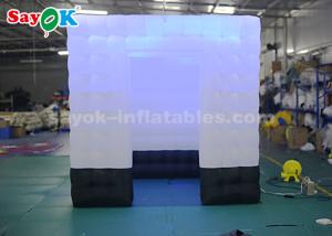 Quality Portable Photo Booth Black Bottom Anti - Dirty Inflatable Photo Booth One Door For Bar wholesale
