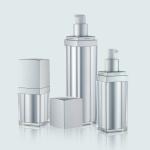 Square Shape Airless Bottles Skin Care Cosmetic Wholesale GR222A 15/30/50ML