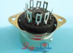 Bakelite Material 12AX7 Tube Socket 9 Pin Chassis Mount FOR 12AX7 , 12AU7
