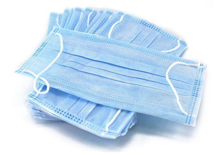 Earloop Style Sterile Disposable Face Mask 3 Ply Non Woven 17.3 * 9.5cm