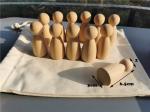 Sort Pegdoll Wooden Rainbow Stacker Wooden Memory Stick Game