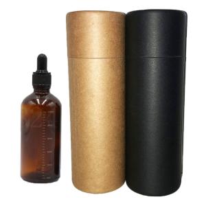 Quality Black 155mm Height Carton Tube Packaging For Makeup wholesale