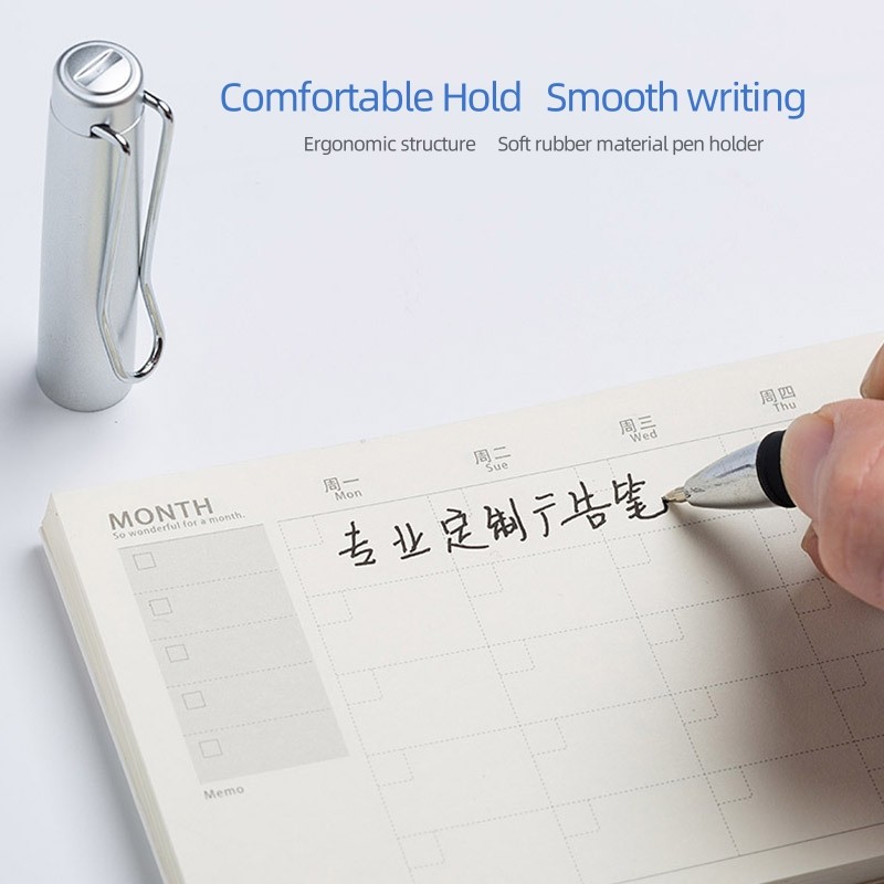 Minimalist Creative Gel Ink Pen Large Capacity Ink Metallic Painted ABS Business Gel Pen