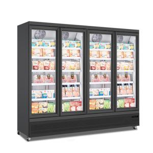 Quality Four Glass Door Upright Display Freezer Comercial Refrigeration Equipment wholesale