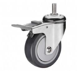 Quality Stainless Steel PU Caster with Brake wholesale