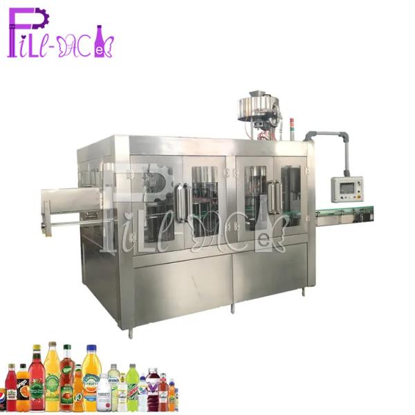 Monoblock Washing Juice Filling Capping Machine CGF32-32-10 Plastic Bottle