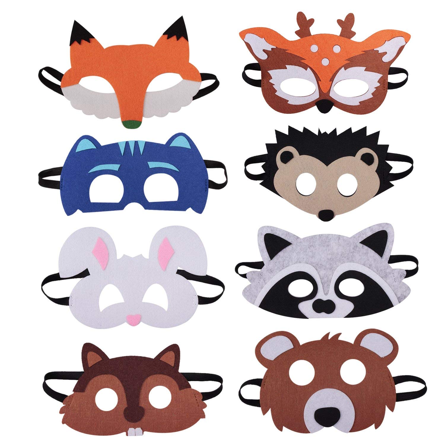 Custom Felt Superhero Party Masks For Children Aged 3+