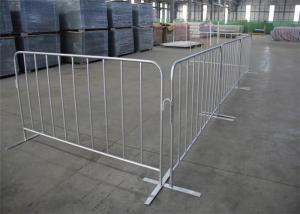 China 1.8mm Thickness Metal Steel Portable Road Safety Pedestrian Temporary Crowd Control Barricades for Traffic Control on sale