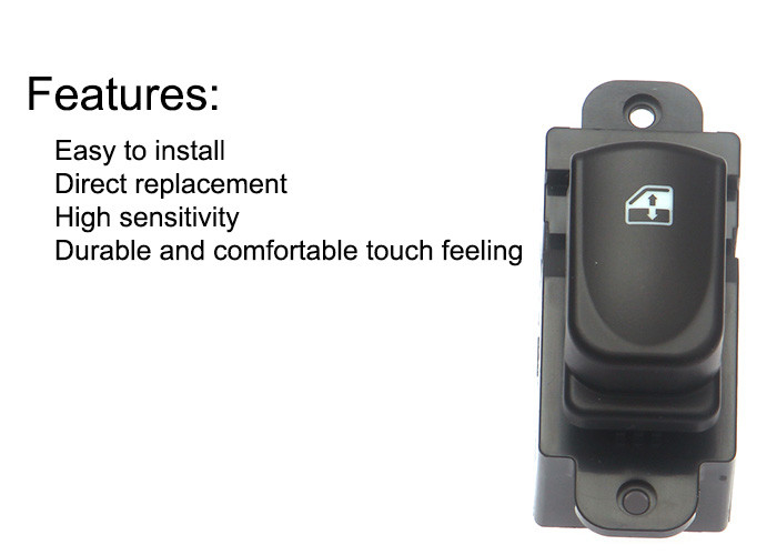Easily Install Window Switch Replacement FR RL RR Green Light Wear Resisitance