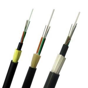 Quality Aerial 48 Core Fiber Optic Cable , ADSS Optical Cable Outdoor Aramid Strength wholesale