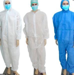 Quality Anti Vuris Disposable Body Suit Safety Overalls Skin Friendly For Personal Safety wholesale