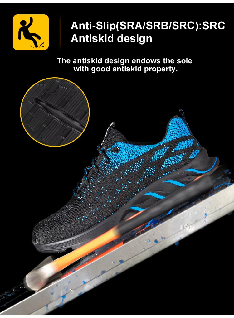 Breathable Men'S Casual Safety Shoes Lightweight With Steel Toe / Kevlar EU Plate