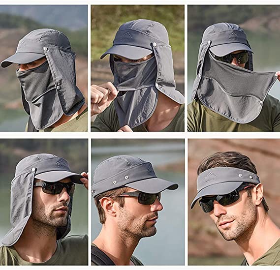 58cm Outdoor Sport Hats With Mask Ear Protection Fleece Cap Washable