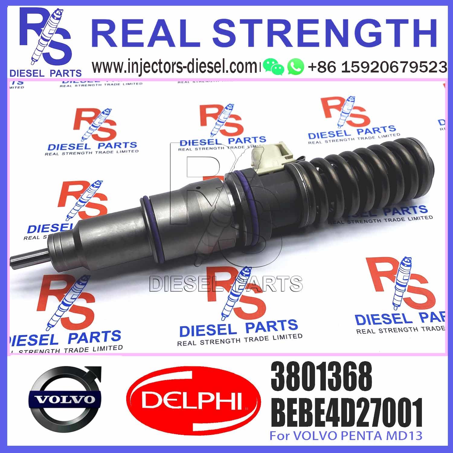 New Diesel Fuel Injector 3801368 BEBE4D30001 3801368 TAD1340VE 21379931 For Vol-vo Pen-ta MD13 BEBE4D27001 3803655 38014
