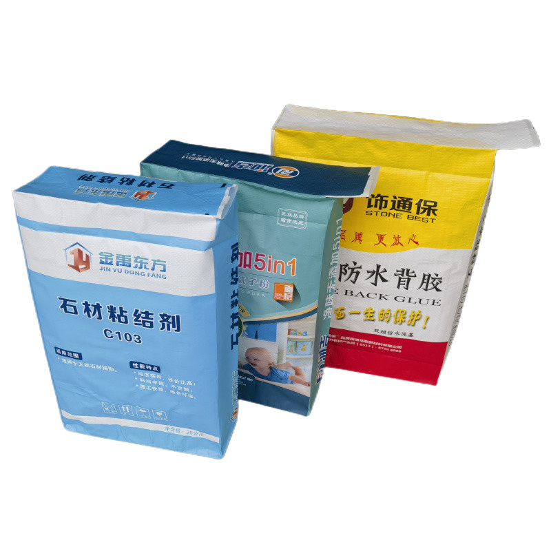 35x46x10cm 86GSM(61+11+14) Woven PP Valve Bag with Luxury Bopp printing for Dry Mixtures