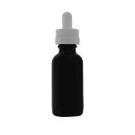1 Oz Specialty Volcanic Black Boston Round Dropper Bottles Non - Transparent