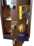 Beige Wd-63 Safe Deposit Box for Cash and Jewelry Electronic Security System