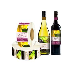 Quality Embossed Fade Resistance CMYK Self Adhesive Wine Sticker Labels wholesale