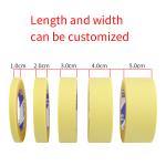 High Tack Crepe Natural Rubber Wall Decoration Painting Masking Tape Heat