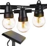 Waterproof Solar Bistro 27Ft G40 LED Outdoor String Lights