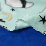 Cartoon Printed Velour Velvet Fabric 150gsm Polyester