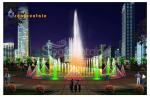 Changeable Lamps Musical Floating Fountain Stainless Outdoor
