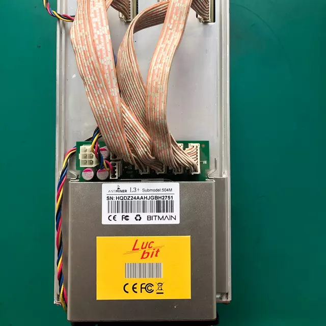 Used Antminer L3+ 504MH/S Litecoin Doge LTC Miner