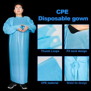 Quality CPE Aprons Isolation Non Sterile Medical Disposable Gowns wholesale