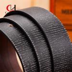 Vintage Men's Leather Belts 110cm Four Buckle Black Brown color