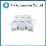 Two / Five Holes Solenoid Valve Accessories Bus Board -20 - 70 ℃ In Silver