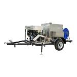 1500L 2000L Sewer Jetter Trailer Water Cleaning Jetting Pump Semi Trailer High