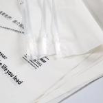 Gravure Printed PE White Bottom Transparent Composite Non-Slip Plastic Bag with