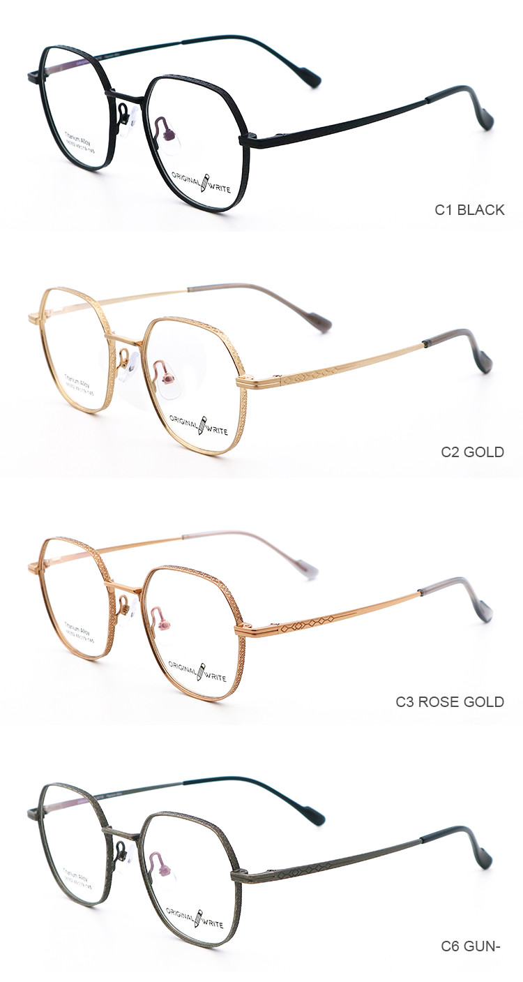 Good Quality Popular IP Plating Eyewear Optical Titanium Frame